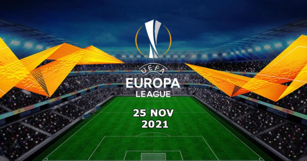 Predicciones para Europa League - 25/11/2021 (Segunda parte)