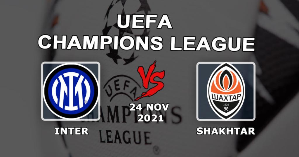 Inter - Shakhtar: pronóstico y apuesta para el partido de la Champions League - 24/11/2021