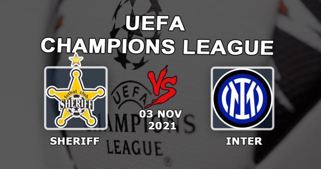 Sheriff - Inter: predicción y apuesta en el partido de la Champions League - 03.11.2021