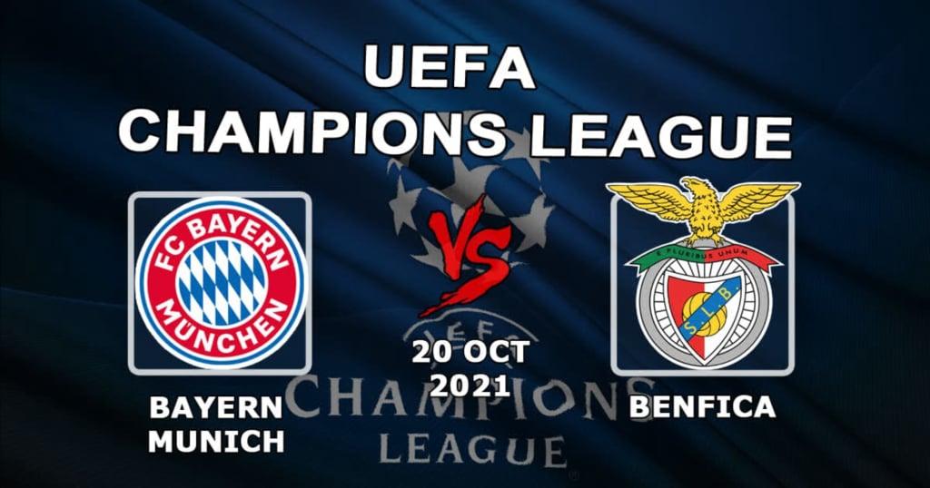 Bayern Múnich - Benfica: pronóstico y apuesta en el partido de la Champions League - 20.10.2021