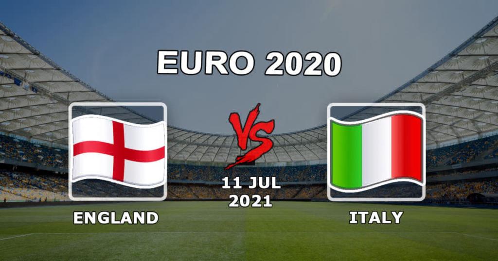 Inglaterra - Italia: pronóstico y apuesta en la final de la Euro 2020-11/07/2021