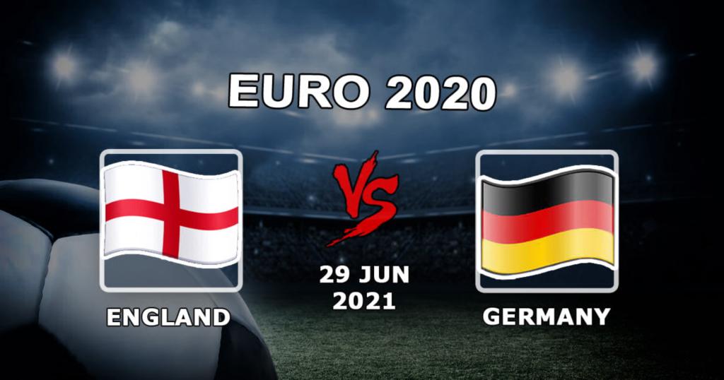 Inglaterra - Alemania: Pronóstico para el partido Euro 2020-29/06/2021