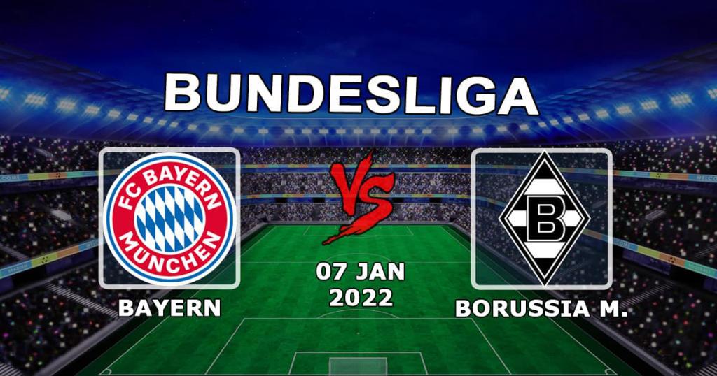 Bayern - Borussia M: pronóstico y apuesta en el partido de la Bundesliga - 07/01/2022