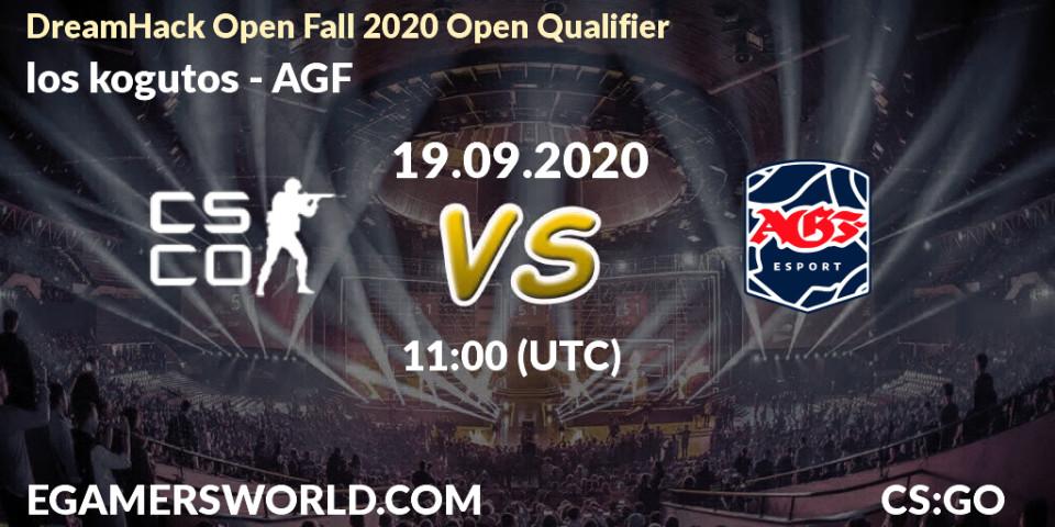 Pronóstico los kogutos - AGF. 19.09.2020 at 11:00, Counter-Strike (CS2), DreamHack Open Fall 2020 Open Qualifier