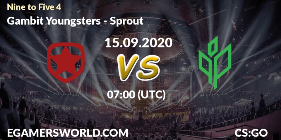 Pronóstico Gambit Youngsters - Sprout. 15.09.20, CS2 (CS:GO), Nine to Five 4