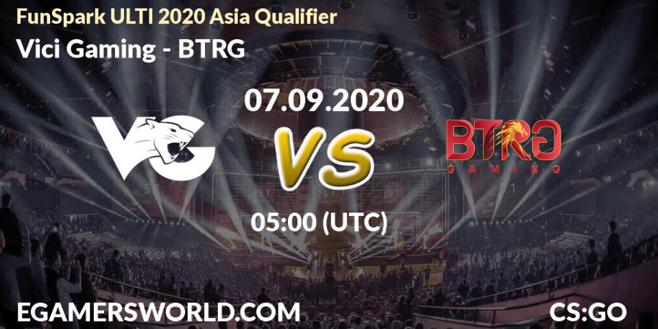 Pronóstico Vici Gaming - BTRG. 07.09.20, CS2 (CS:GO), FunSpark ULTI 2020 Asia Qualifier
