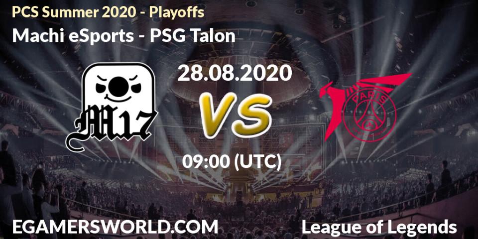 Pronóstico Machi eSports - PSG Talon. 28.08.2020 at 14:33, LoL, PCS Summer 2020 - Playoffs