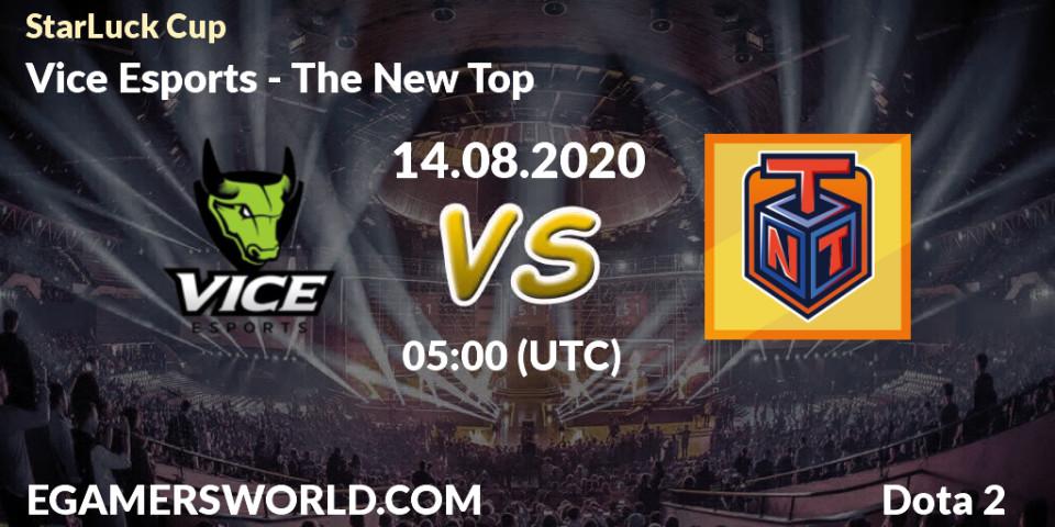 Pronóstico Vice Esports - The New Top. 14.08.20, Dota 2, StarLuck Cup