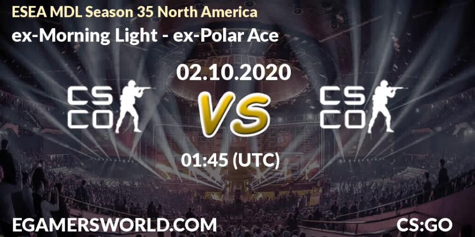 Pronóstico Secret Club - ex-Polar Ace. 30.10.2020 at 01:45, Counter-Strike (CS2), ESEA MDL Season 35 North America