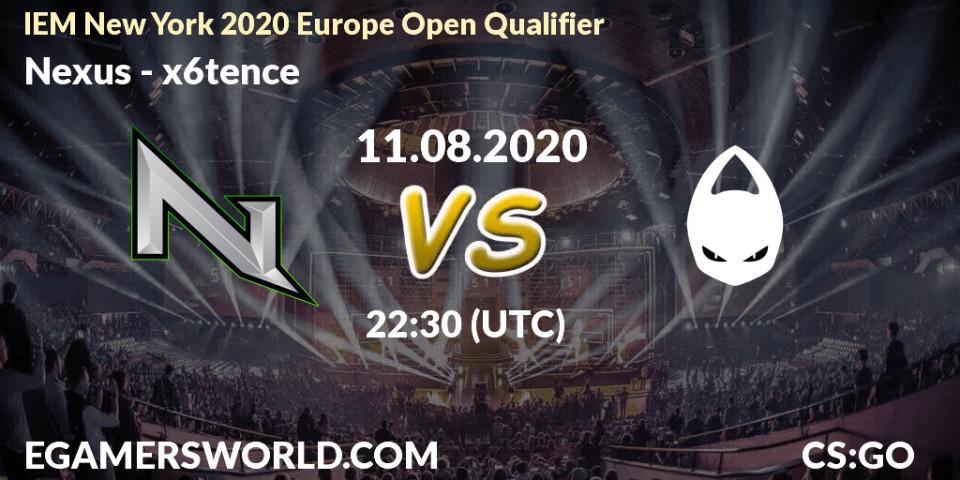 Pronóstico Nexus - x6tence. 12.08.2020 at 15:05, Counter-Strike (CS2), IEM New York 2020 Europe Open Qualifier