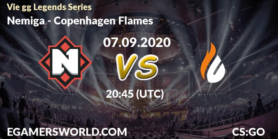 Pronóstico Nemiga - Copenhagen Flames. 07.09.2020 at 20:45, Counter-Strike (CS2), Vie gg Legends Series