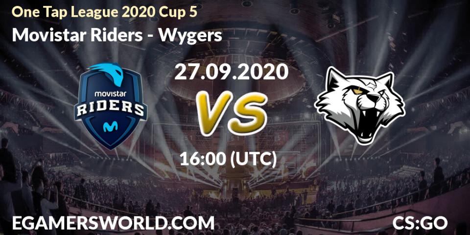 Pronóstico Movistar Riders - Wygers. 27.09.2020 at 16:00, Counter-Strike (CS2), One Tap League 2020 Cup 5