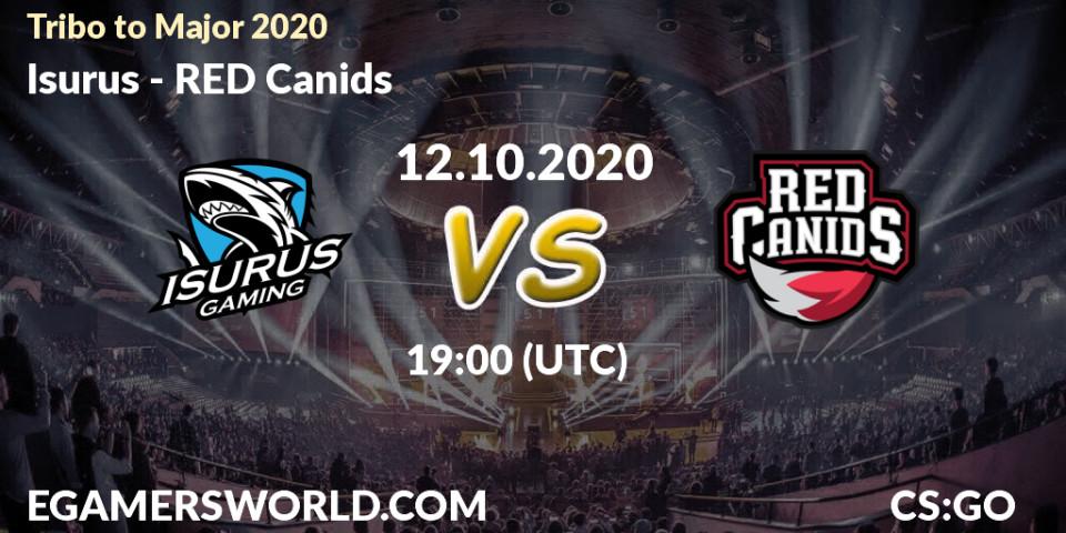 Pronóstico Isurus - RED Canids. 12.10.2020 at 19:00, Counter-Strike (CS2), Tribo to Major 2020