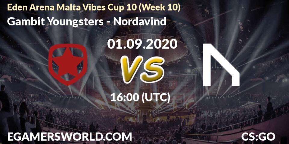 Pronóstico Gambit Youngsters - HellRaisers. 01.09.20, CS2 (CS:GO), Eden Arena Malta Vibes Cup 10 (Week 10)