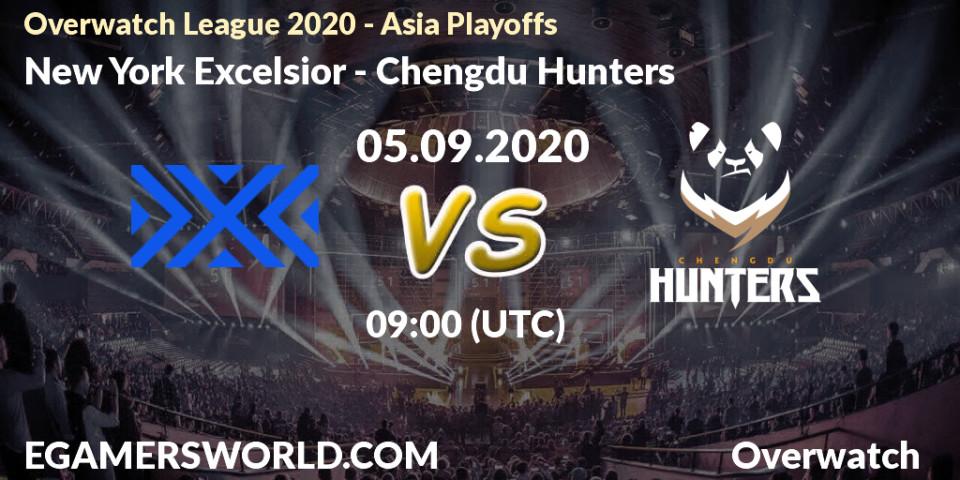 Pronóstico New York Excelsior - Chengdu Hunters. 05.09.2020 at 09:00, Overwatch, Overwatch League 2020 - Asia Playoffs