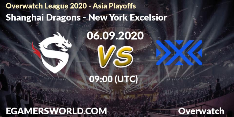 Pronóstico Shanghai Dragons - New York Excelsior. 06.09.2020 at 09:00, Overwatch, Overwatch League 2020 - Asia Playoffs