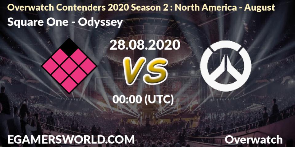Pronóstico Square One - Odyssey. 28.08.20, Overwatch, Overwatch Contenders 2020 Season 2: North America - August