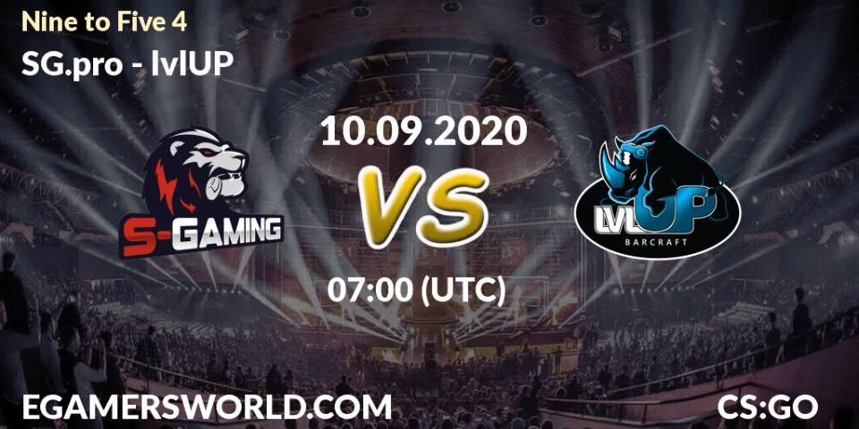 Pronóstico SG.pro - lvlUP. 10.09.2020 at 07:00, Counter-Strike (CS2), Nine to Five 4