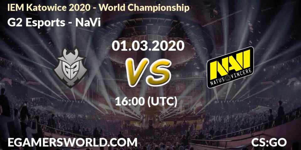 Pronóstico G2 Esports - NaVi. 01.03.20, CS2 (CS:GO), IEM Katowice 2020 