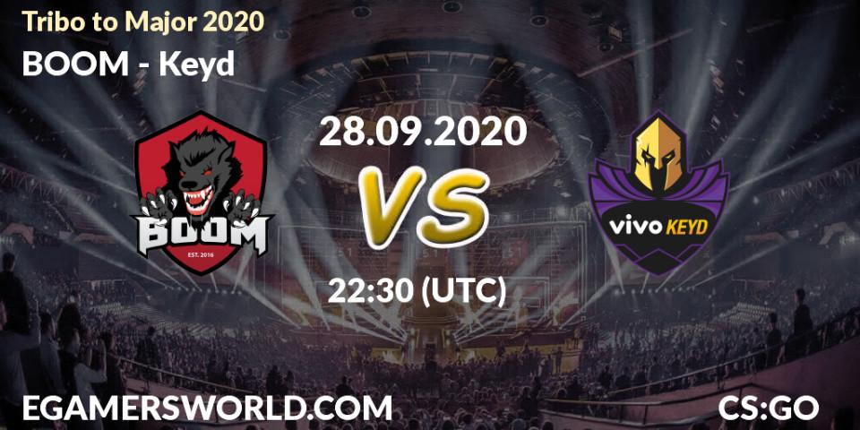 Pronóstico BOOM - Keyd. 28.09.2020 at 22:30, Counter-Strike (CS2), Tribo to Major 2020