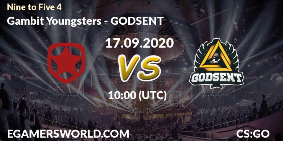 Pronóstico Gambit Youngsters - GODSENT. 17.09.20, CS2 (CS:GO), Nine to Five 4