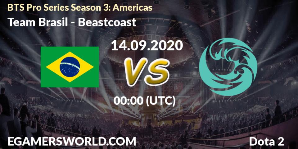 Pronóstico Team Brasil - Beastcoast. 14.09.2020 at 00:28, Dota 2, BTS Pro Series Season 3: Americas