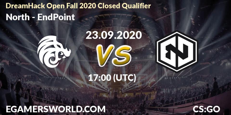 Pronóstico North - EndPoint. 23.09.2020 at 17:00, Counter-Strike (CS2), DreamHack Open Fall 2020 Closed Qualifier