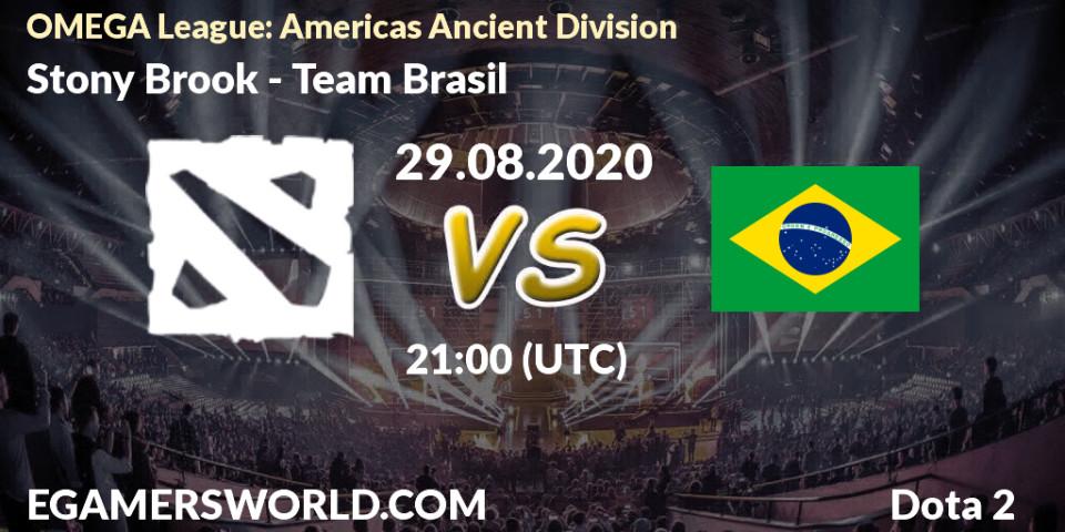 Pronóstico Stony Brook - Team Brasil. 28.08.2020 at 21:06, Dota 2, OMEGA League: Americas Ancient Division