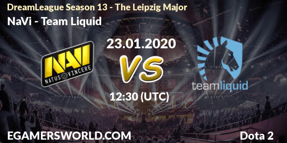 Pronóstico NaVi - Team Liquid. 23.01.20, Dota 2, DreamLeague Season 13 - The Leipzig Major