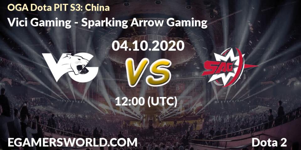 Pronóstico Vici Gaming - Sparking Arrow Gaming. 04.10.2020 at 11:30, Dota 2, OGA Dota PIT Season 3: China