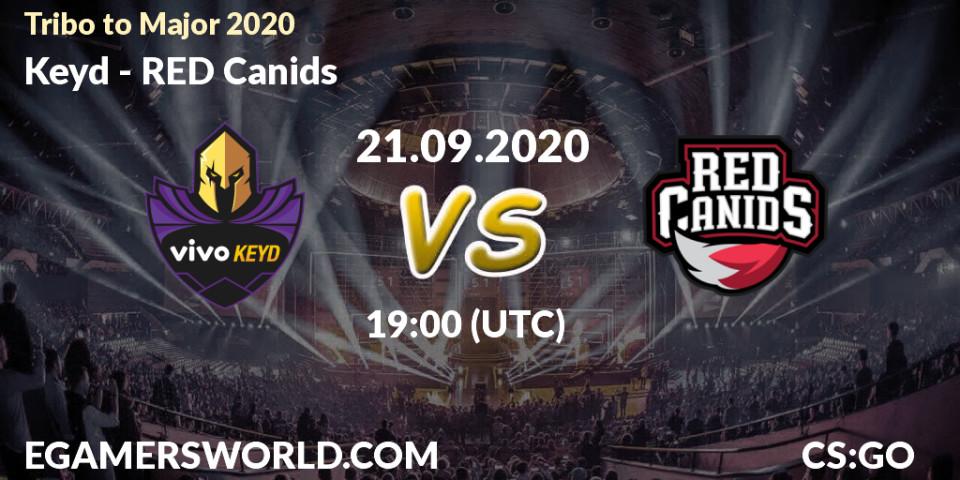 Pronóstico Keyd - RED Canids. 21.09.2020 at 19:00, Counter-Strike (CS2), Tribo to Major 2020