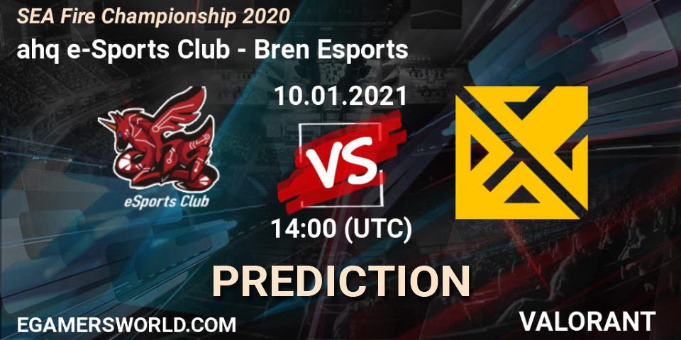 Pronóstico ahq e-Sports Club - Bren Esports. 10.01.2021 at 14:00, VALORANT, SEA Fire Championship 2020