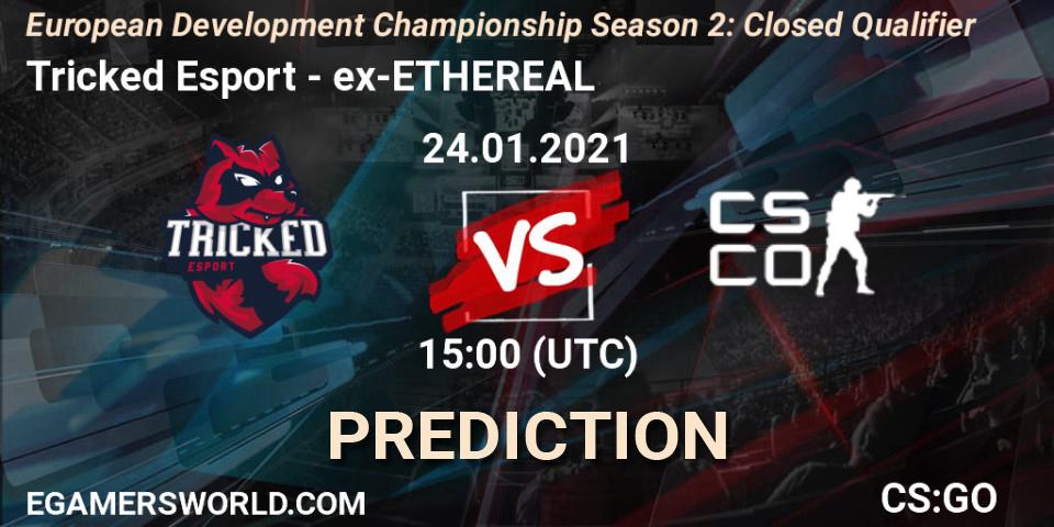 Pronóstico Tricked Esport - ex-ETHEREAL. 24.01.2021 at 15:00, Counter-Strike (CS2), European Development Championship Season 2: Closed Qualifier