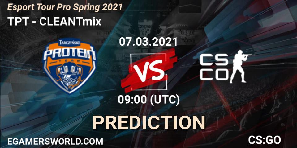 Pronóstico TPT - CLEANTmix. 07.03.2021 at 09:00, Counter-Strike (CS2), Esport Tour Pro Spring 2021