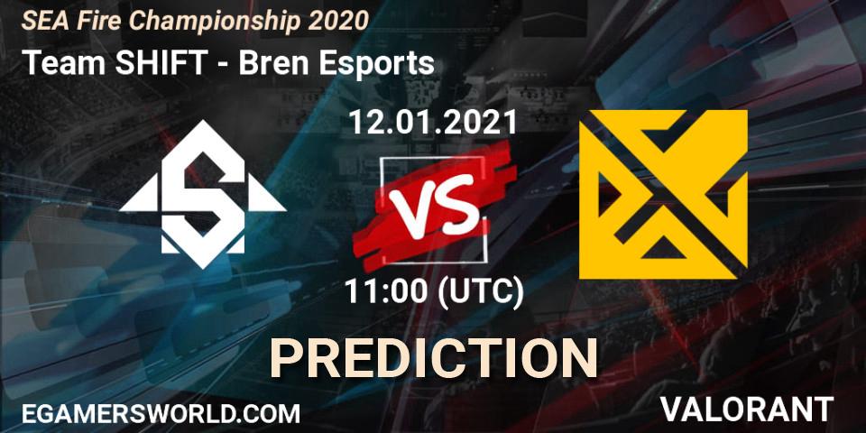 Pronóstico Team SHIFT - Bren Esports. 12.01.2021 at 11:00, VALORANT, SEA Fire Championship 2020