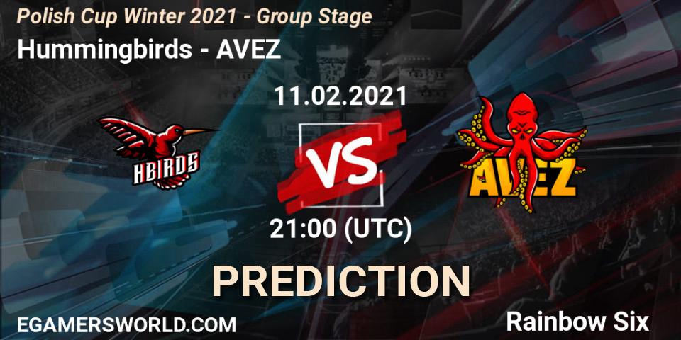 Pronóstico Hummingbirds - AVEZ. 11.02.2021 at 21:00, Rainbow Six, Polish Cup Winter 2021 - Group Stage