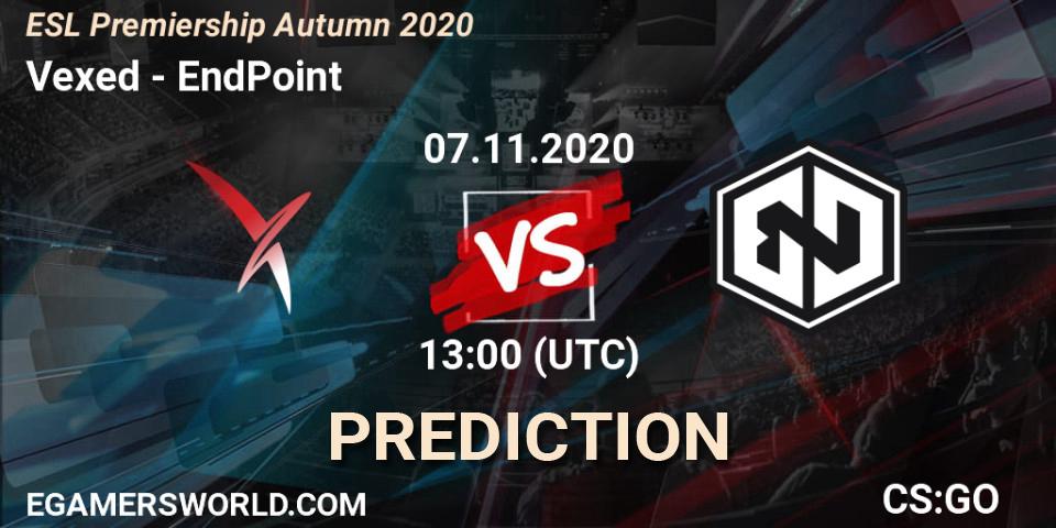 Pronóstico Vexed - EndPoint. 07.11.2020 at 13:05, Counter-Strike (CS2), ESL Premiership Autumn 2020