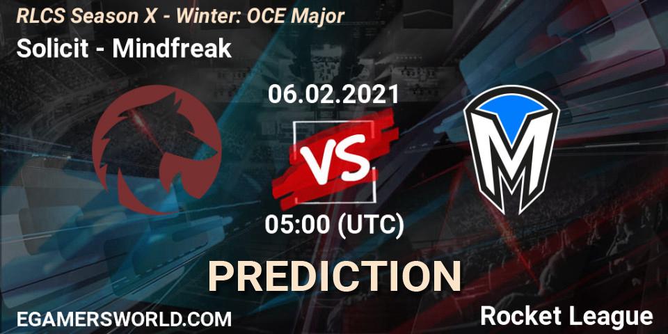 Pronóstico Solicit - Mindfreak. 06.02.2021 at 04:30, Rocket League, RLCS Season X - Winter: OCE Major