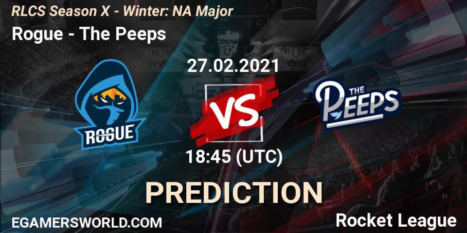 Pronóstico Rogue - The Peeps. 27.02.21, Rocket League, RLCS Season X - Winter: NA Major