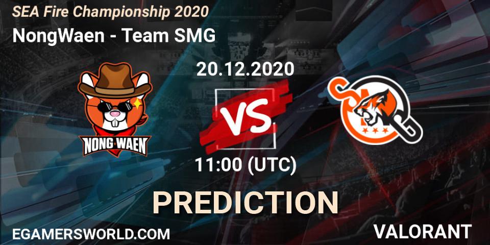 Pronóstico NongWaen - Team SMG. 20.12.2020 at 11:00, VALORANT, SEA Fire Championship 2020