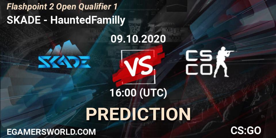 Pronóstico SKADE - HauntedFamilly. 09.10.2020 at 16:10, Counter-Strike (CS2), Flashpoint 2 Open Qualifier 1
