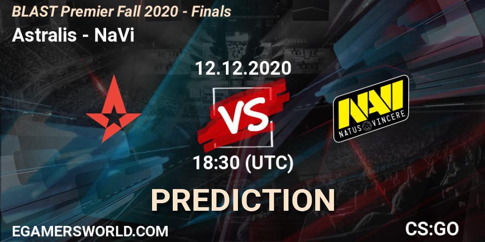 Pronóstico Astralis - NaVi. 12.12.2020 at 18:45, Counter-Strike (CS2), BLAST Premier Fall 2020 - Finals