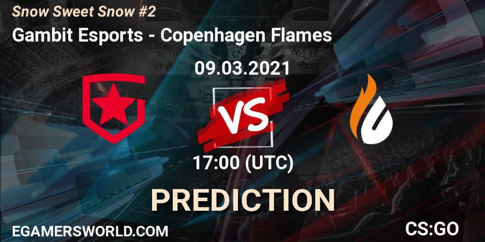 Pronóstico Gambit Esports - Copenhagen Flames. 09.03.2021 at 18:10, Counter-Strike (CS2), Snow Sweet Snow #2