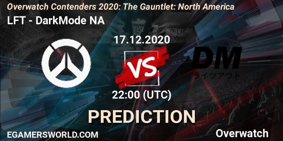 Pronóstico LFT - DarkMode NA. 17.12.2020 at 22:00, Overwatch, Overwatch Contenders 2020: The Gauntlet: North America