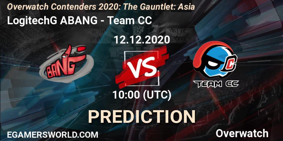 Pronóstico LogitechG ABANG - Team CC. 12.12.20, Overwatch, Overwatch Contenders 2020: The Gauntlet: Asia