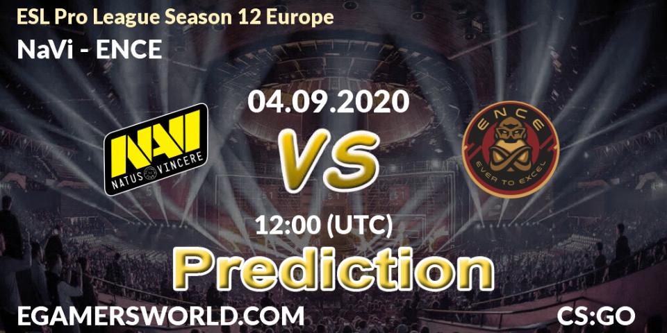 Pronóstico NaVi - ENCE. 04.09.2020 at 12:00, Counter-Strike (CS2), ESL Pro League Season 12 Europe