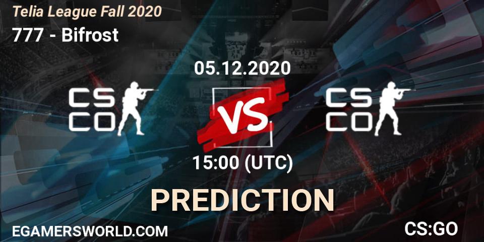 Pronóstico 777 - Bifrost. 05.12.2020 at 14:10, Counter-Strike (CS2), Telia League Fall 2020