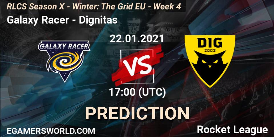 Pronóstico Galaxy Racer - Dignitas. 22.01.2021 at 17:00, Rocket League, RLCS Season X - Winter: The Grid EU - Week 4