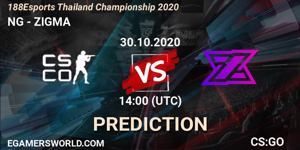 Pronóstico NG - Nine. 30.10.2020 at 14:00, Counter-Strike (CS2), 188Esports Thailand Championship 2020
