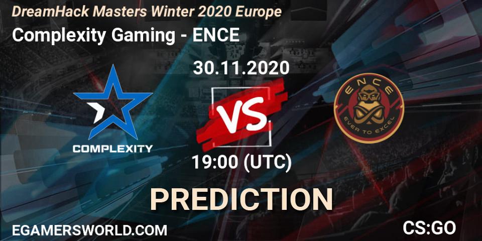 Pronóstico Complexity Gaming - ENCE. 30.11.2020 at 19:15, Counter-Strike (CS2), DreamHack Masters Winter 2020 Europe